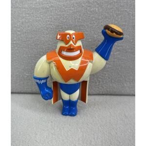Vtg Whataburger Superhero Action Figure Squirt Toy Promo Fast Food Collectible